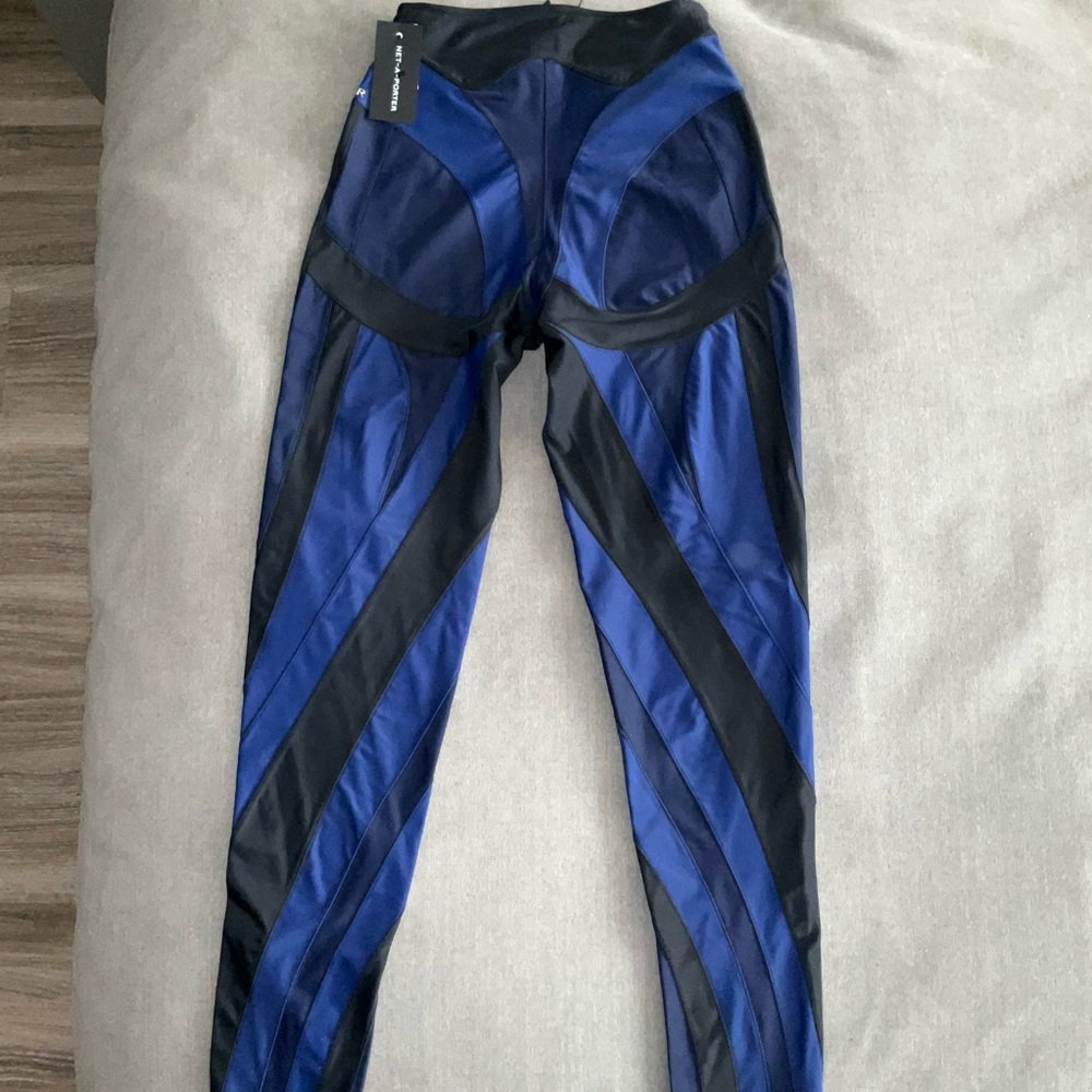 Brand new Mugler spiral leggings black & blue color.